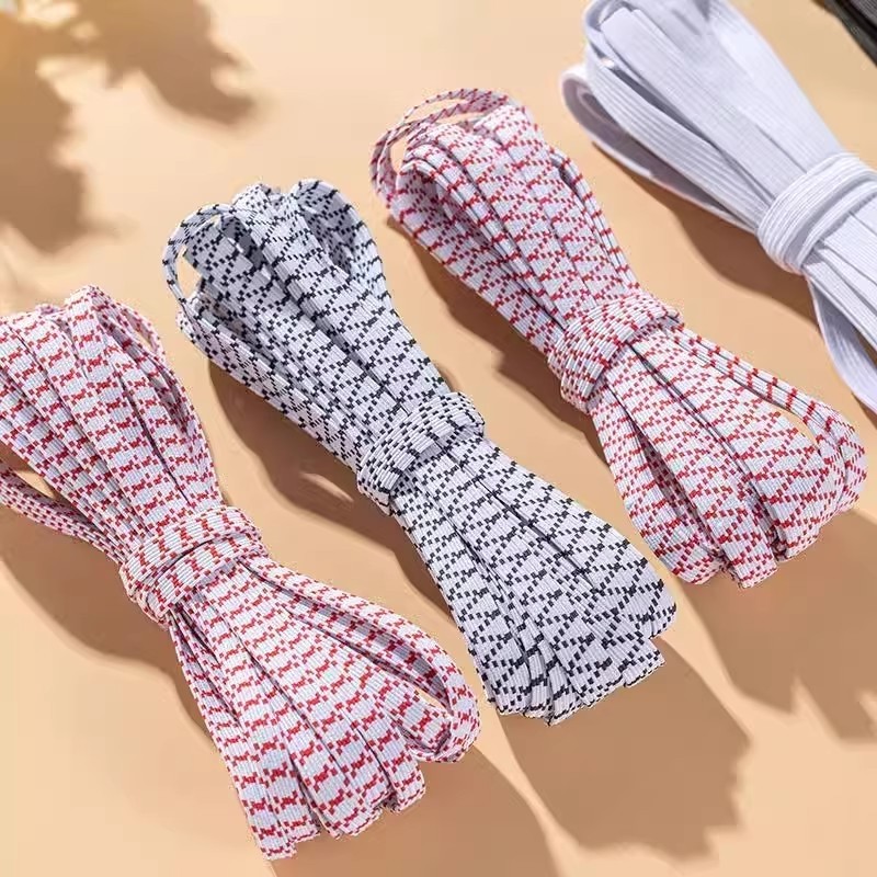 双层扁宽进口乳胶白色高弹力优质松紧带加厚扁裤子腰橡皮筋橡