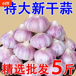 【大降价】山东金乡大蒜头干蒜紫皮批发新鲜蔬菜蒜瓣蒜农家自种