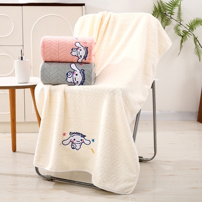 【白玉狗】7A抗菌麦穗浴巾