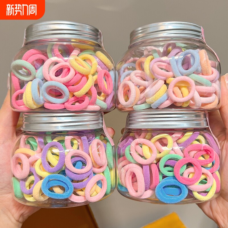 小女孩不伤发毛巾圈儿童发圈拇指橡皮筋女扎头高弹力皮筋宝宝头绳