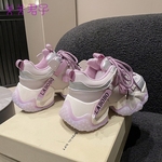 爆款厚底老爹鞋女2026新款超火小个子春季女款休闲运动鞋显脚小女