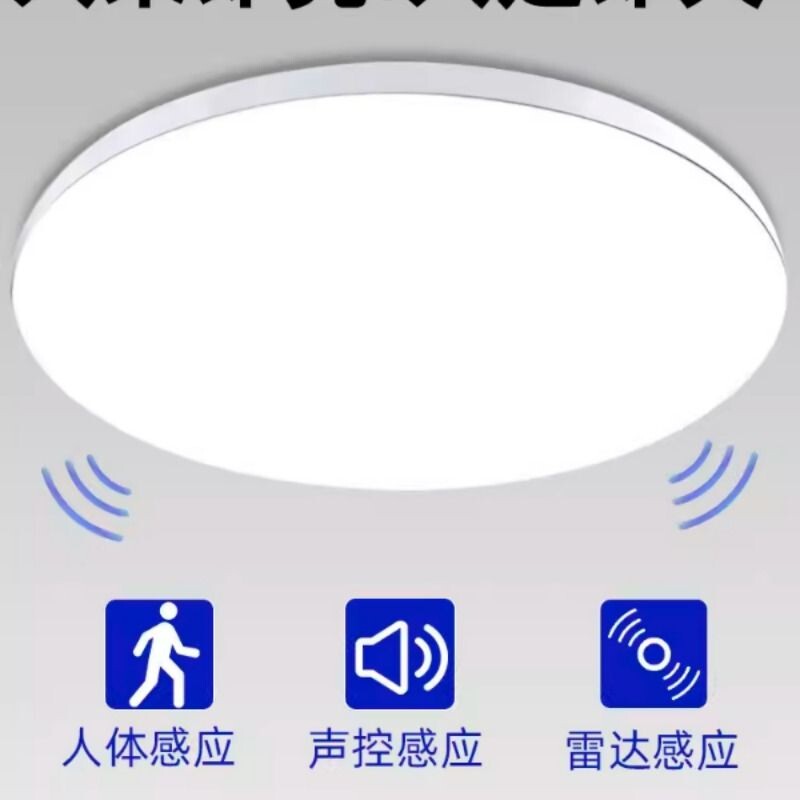 led感应灯楼梯灯吸顶灯过道楼道走廊红外人体自动感应雷达声控灯