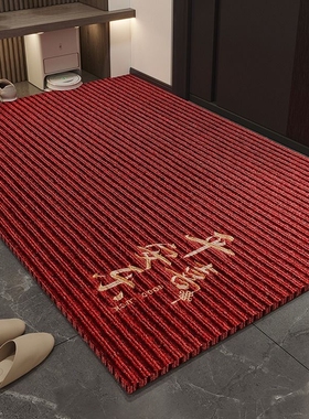 入户门地垫门垫门口进门防滑吸水脚垫家用地毯垫子室内红色地板