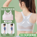 女童内衣青春发育期初中高中生二三阶段少女运动文胸女孩防震背心