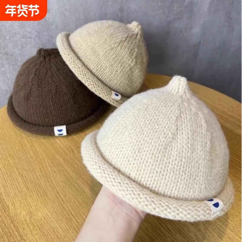 宝宝帽子森系儿童秋冬款宝宝帽童洋气毛线帽潮针织瓜皮帽卷边奶嘴,服饰配件/皮带/帽子/围巾,帽子,淘宝优惠券,粉丝福利购,淘宝优惠卷
