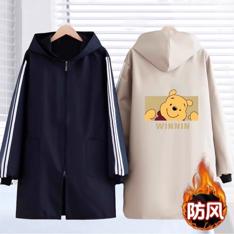 新款加绒罩衣女厨房家用长袖围裙冬季防水防油工作服成人可外穿男