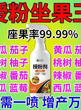 强效授粉药坐果灵蔬菜果树授粉叶面肥防落果裂用番茄西瓜保果黄瓜