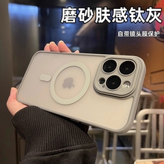 磁吸适用苹果15promax手机壳iphone14plus新款磨砂magsafe透明13防摔保护套12硅胶软壳11pro镜头膜情侣潮自带