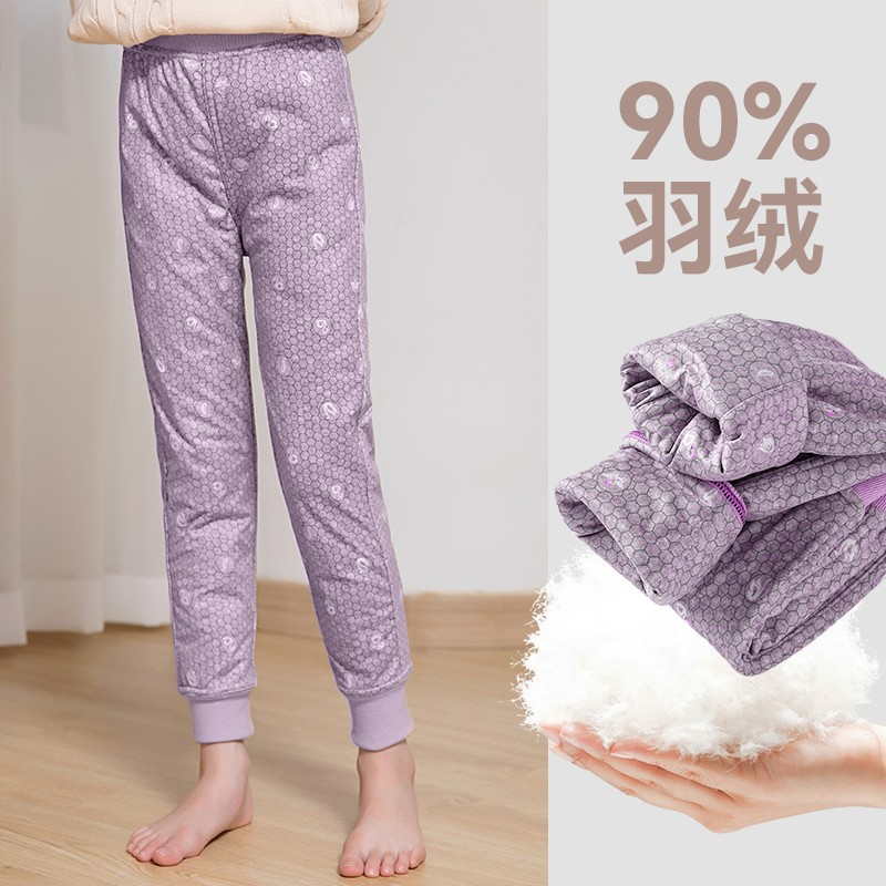 羽绒裤女童保暖裤冬季校服神器