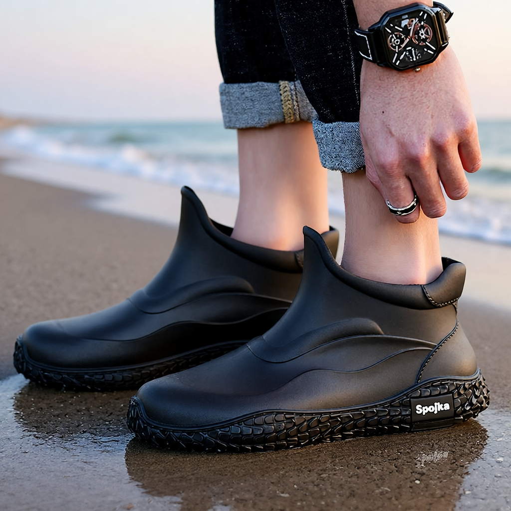 短筒时尚男士雨鞋水鞋