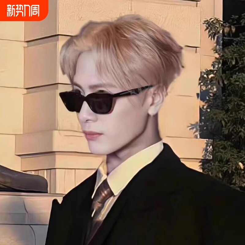 王嘉尔同款gm墨镜男款潮痞帅复古高级感小框猫眼太阳眼镜防紫外线