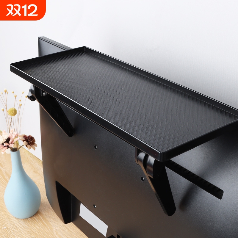 电视机顶盒置物架免打孔收纳托架