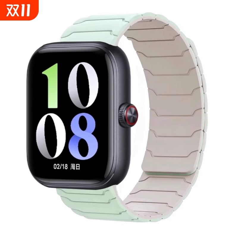 适用vivowatchGT手表表带新款iqoowatch5夏天运动vivowatch3透气智能配件铠甲高级感时尚小众腕带ins风男女生