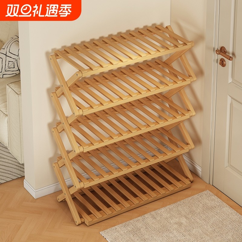简易折叠鞋架子家用门口多层小型宿舍室内免安装鞋柜2024新款爆款
