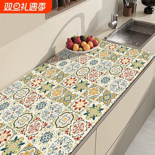 厨房地垫洗碗池吸水垫台面垫