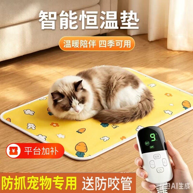 宠物加热垫电热j毯猫咪狗狗恒温宠物保温垫取暖器猫狗窝电褥子