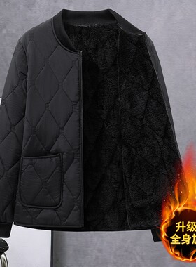 冬新款内胆棉衣男加绒保暖内穿小棉袄中青年立领加厚贴身打底棉服