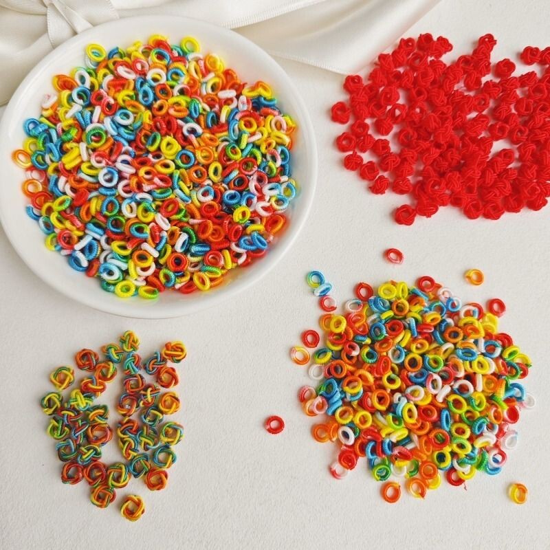 菠萝扣线圈手工编织绳手绳diy红绳编手链编绳材料配件莲花座金色