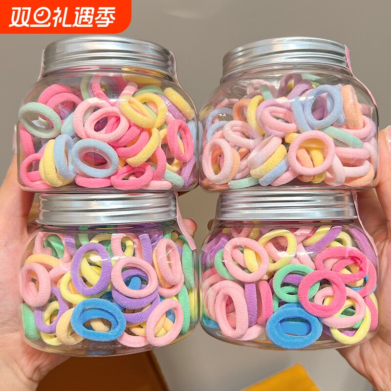 小女孩不伤发毛巾圈儿童发圈拇指橡皮筋女扎头高弹力皮筋宝宝头绳