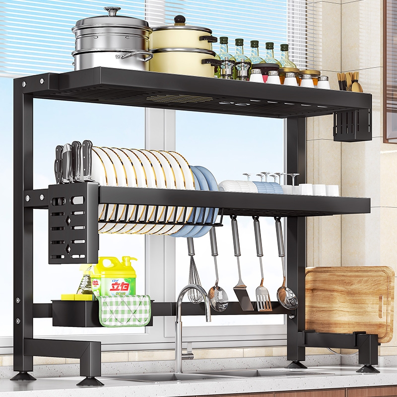 厨房水槽置物架多功能台面洗碗架碗盘收纳架水池上放碗碟架沥水架