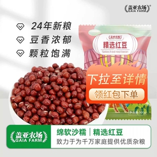 .盖亚农场东北红豆红小豆新货500g农家赤小豆豆沙豆馅五谷杂粮