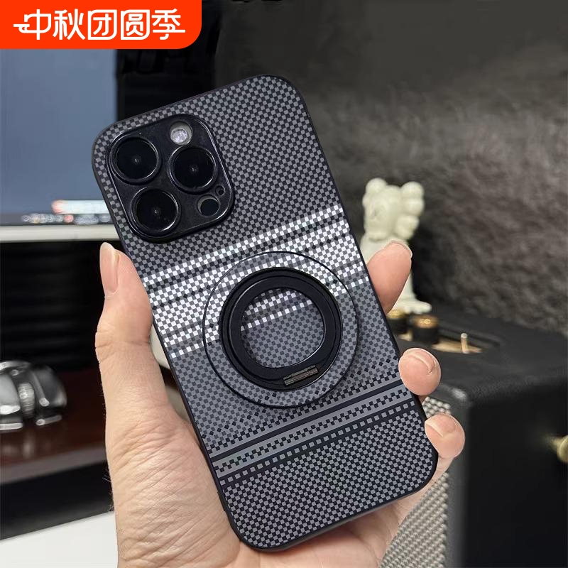 磁吸折叠旋转支架防摔时尚手机壳