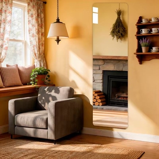 镜子贴墙自粘全身镜家用卧室墙上玻璃大镜子室内试衣可壁挂穿衣镜