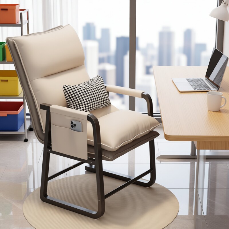 折叠躺椅大学生宿舍电脑椅办公室午睡两用沙发椅舒适久坐靠背椅子