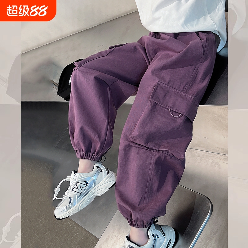 女童洋气休闲裤大童装潮搭工装裤儿童炸街长裤子女孩2025春秋新款