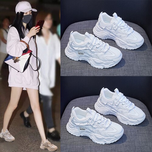 意尔康心选2026春季新款韩版老爹女鞋ins潮学生运动跑步鞋女透气