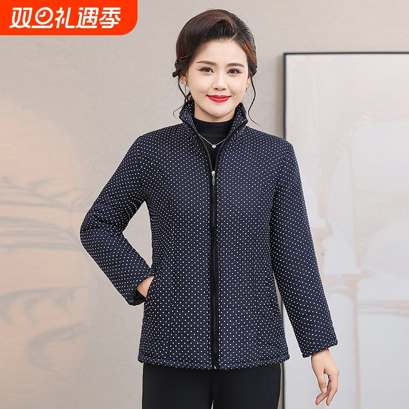 中老年妈妈棉袄轻薄款耐脏棉服女新款老年人棉袄轻便棉衣外穿品质