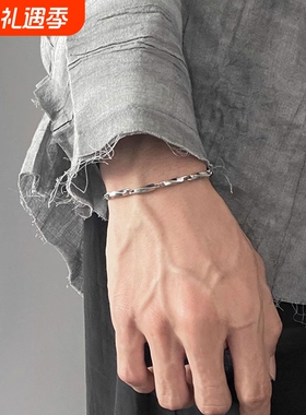 不掉色钛钢潮牌简约个性手链
