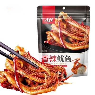 Aji鱿鱼须香辣即食80g*4袋