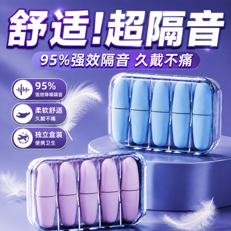睡眠睡觉专用隔音耳塞图片