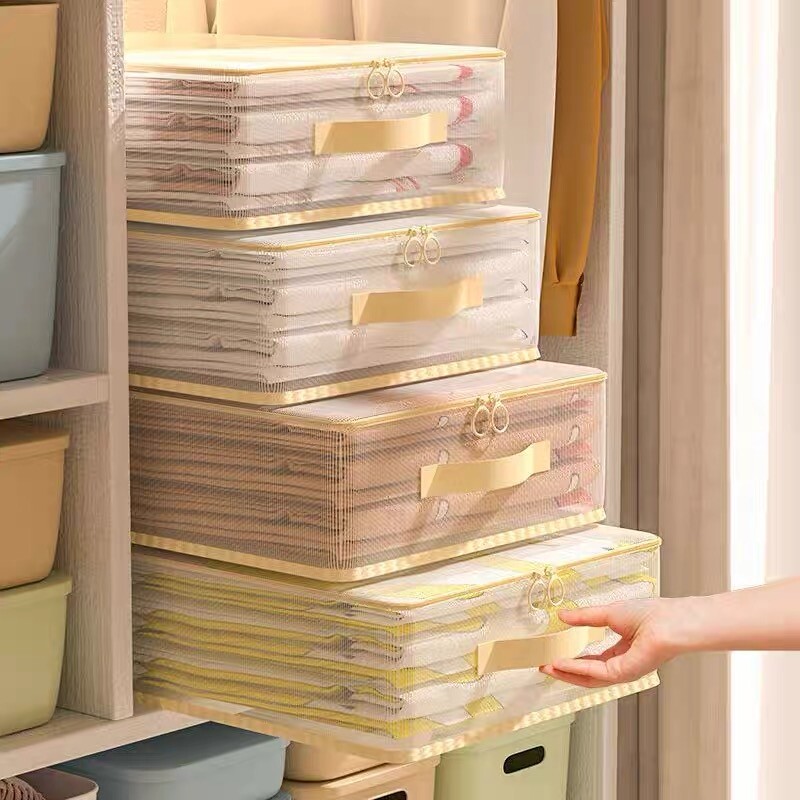 网纱四件套收纳袋防水防潮防霉被套被罩床单衣物衣服整理袋子家用