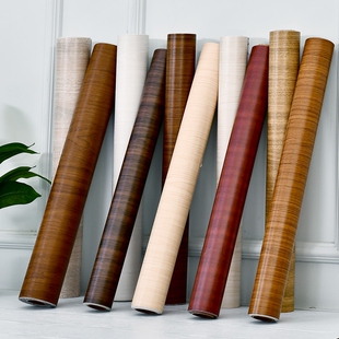 加厚木纹桌面贴纸自粘装 饰防水卧室衣柜旧家具翻新贴仿木防潮美化