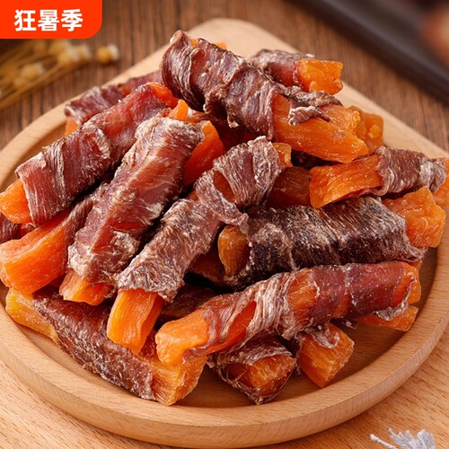 狗狗宠物零食鸭肉干绕红薯磨牙棒洁齿成幼犬泰迪小训练鸡肉鸡胸肉