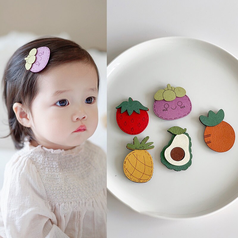 女宝宝魔术贴头饰可爱卡通婴儿碎发贴不伤发刘海发夹发贴儿童发饰