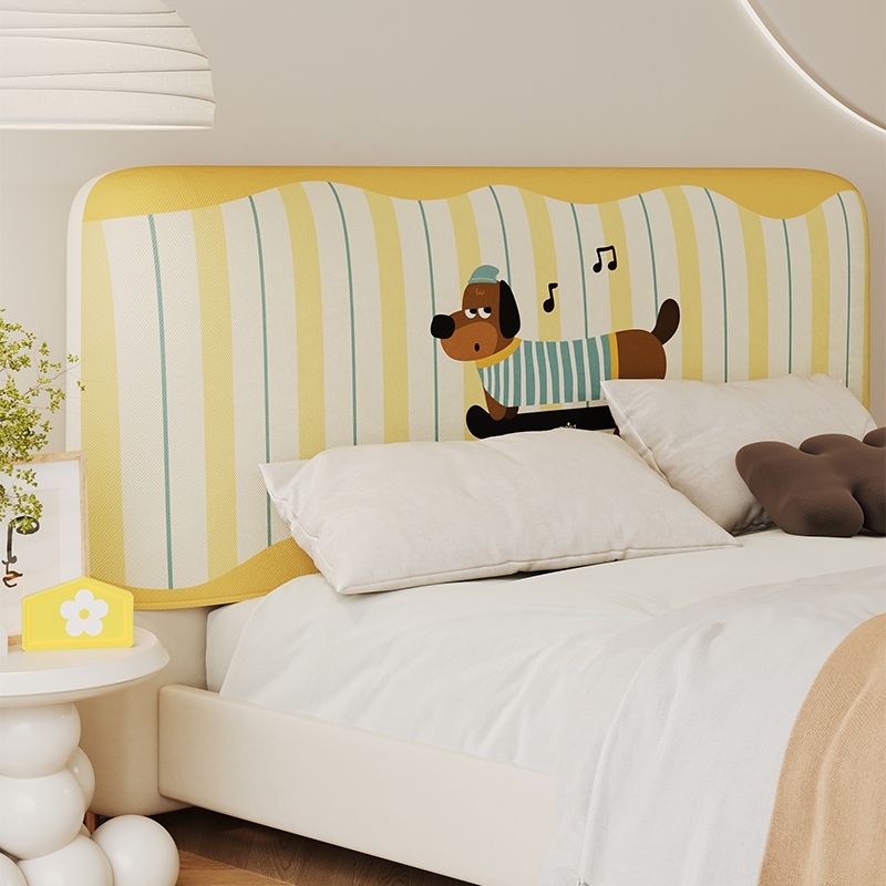 【奶油风】全包床头套罩遮丑防尘