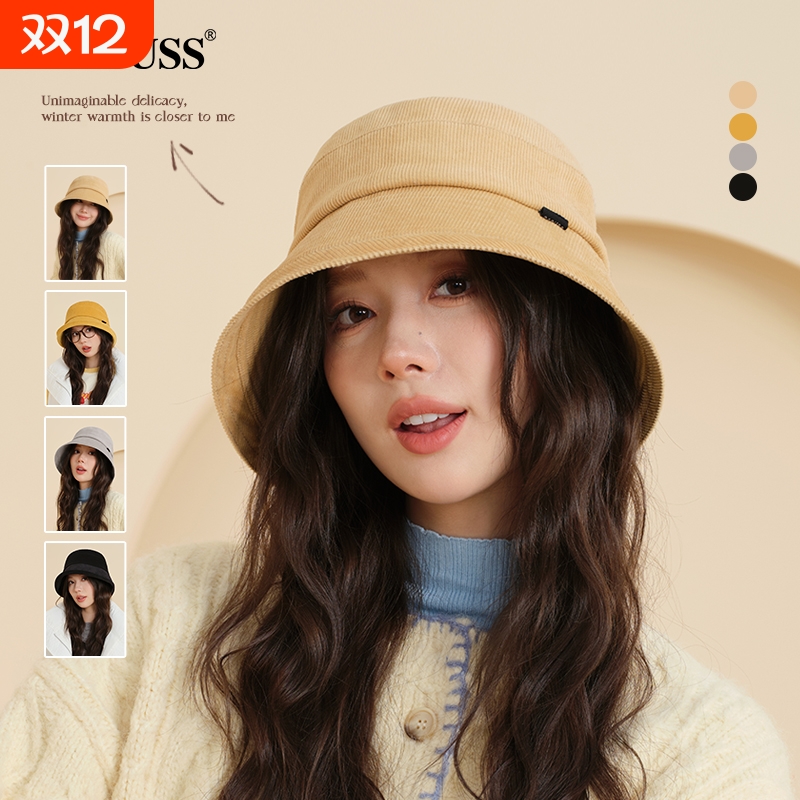CACUSS渔夫帽女前长后短帽檐休闲