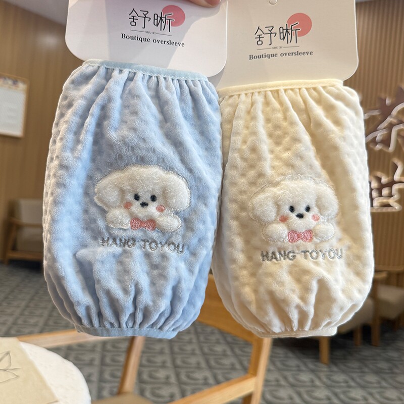 短款袖套女冬天韩版卡通袖头学生防脏手袖男儿童护袖可爱成人套袖