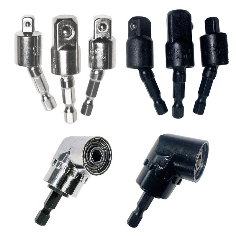 360度风批连接杆四方头套筒转换连接杆风批节1/2电动扳手六角柄转