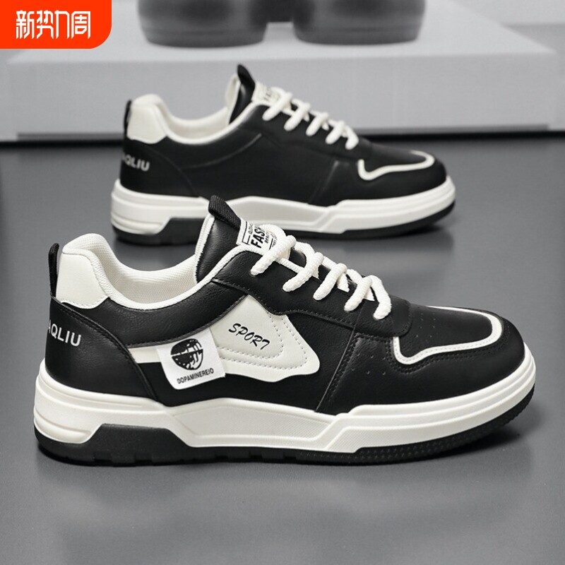 潮牌男鞋春季透气小众设计休闲板鞋学生百搭厚底增高运动小白潮鞋