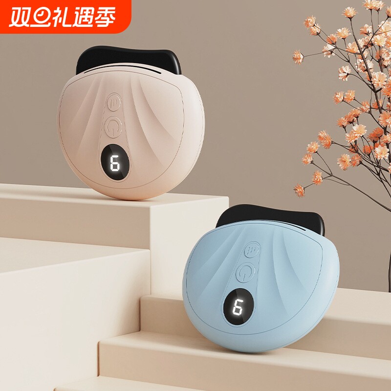 ounuosi砭石刮痧板电动刮刮板热敷推提按摩仪精油震动肩颈肌肉