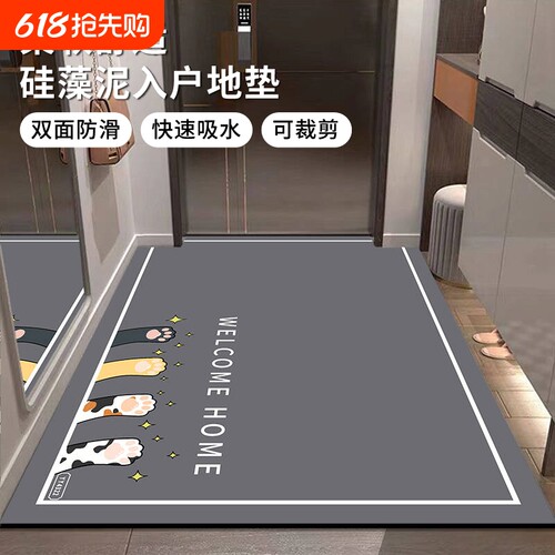 家用耐脏地毯玄关门口防滑脚垫子