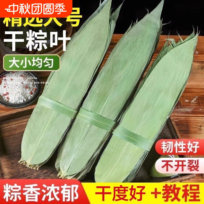 粽子叶粽叶干大号棕叶新鲜包粽子的竹叶子干粽叶商用箬叶材料图片
