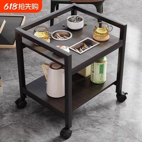 麻将桌棋牌室茶几茶水柜茶楼麻将机茶几专用茶水架子可移动小边几