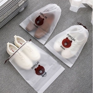 鞋 袋旅行袋子防水透明衣物防潮 子收纳袋防尘抽绳束口袋学生宿舍鞋