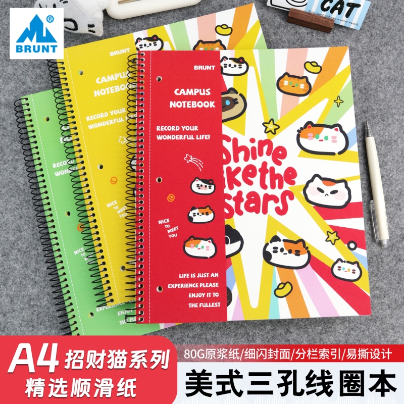BRUNT细闪线圈笔记本A4联名款
