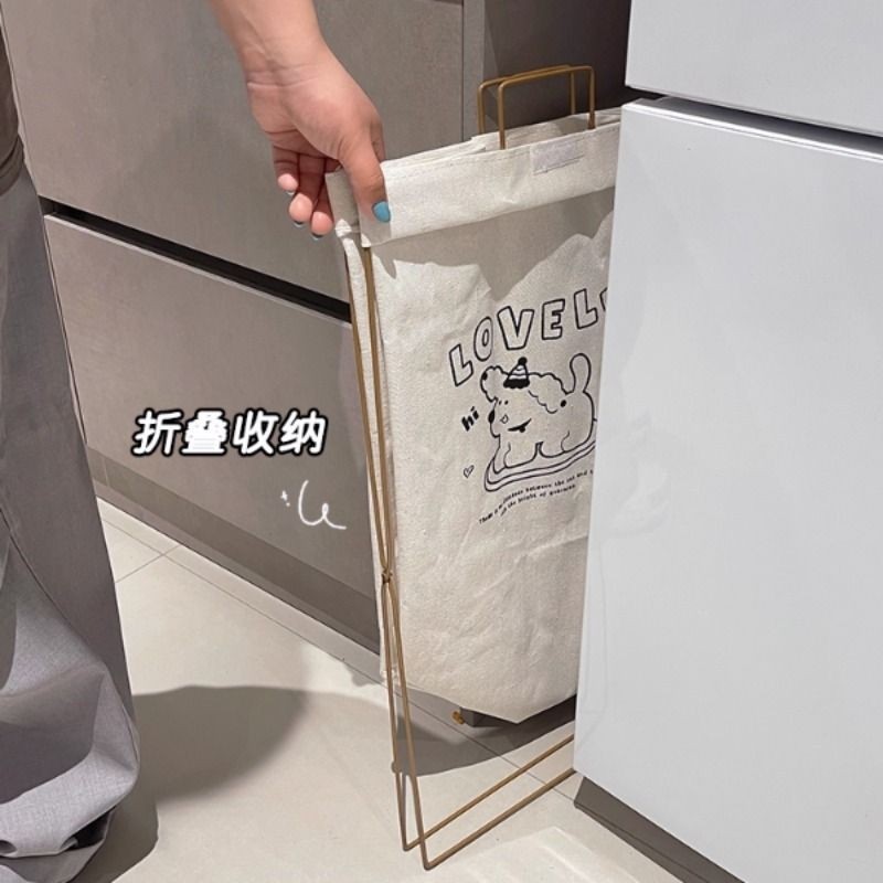 脏衣篓家用可折叠脏衣服收纳筐高级感洗衣篮子口篓带盖置物架卧室